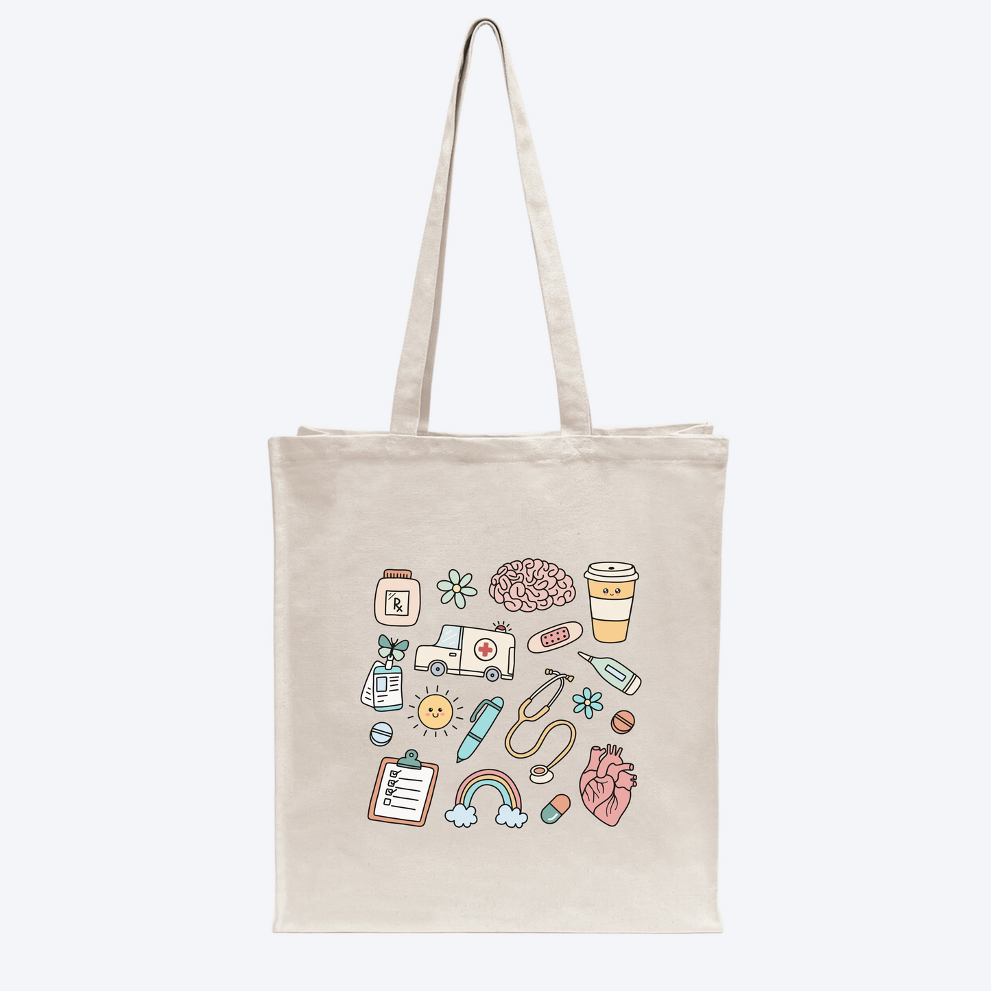 Nurse Sticker Tote Bag