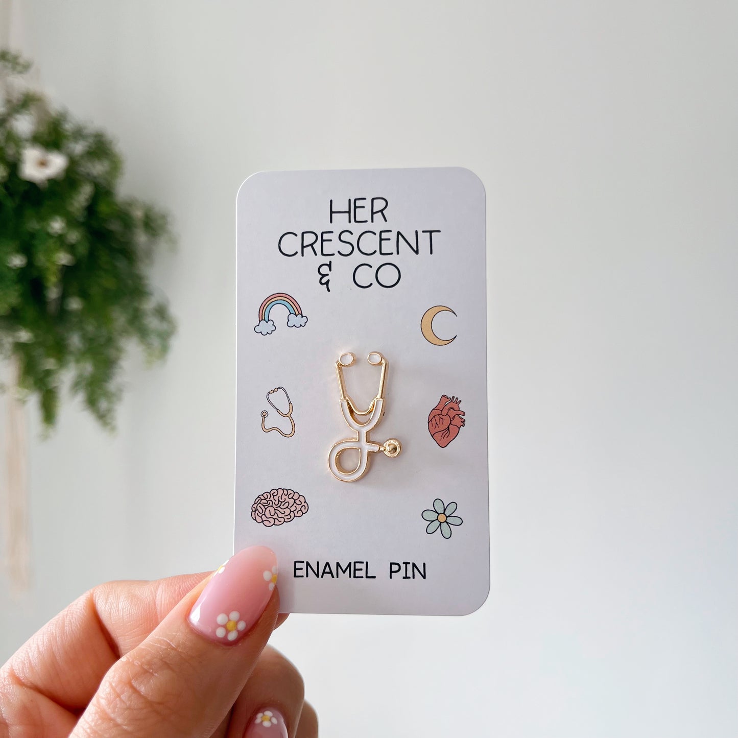 Stethoscope Enamel Pin