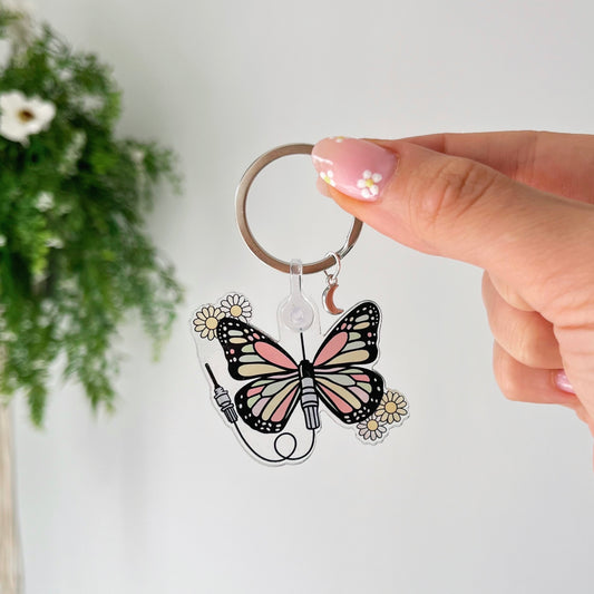 Butterfly IV Acrylic Keychain
