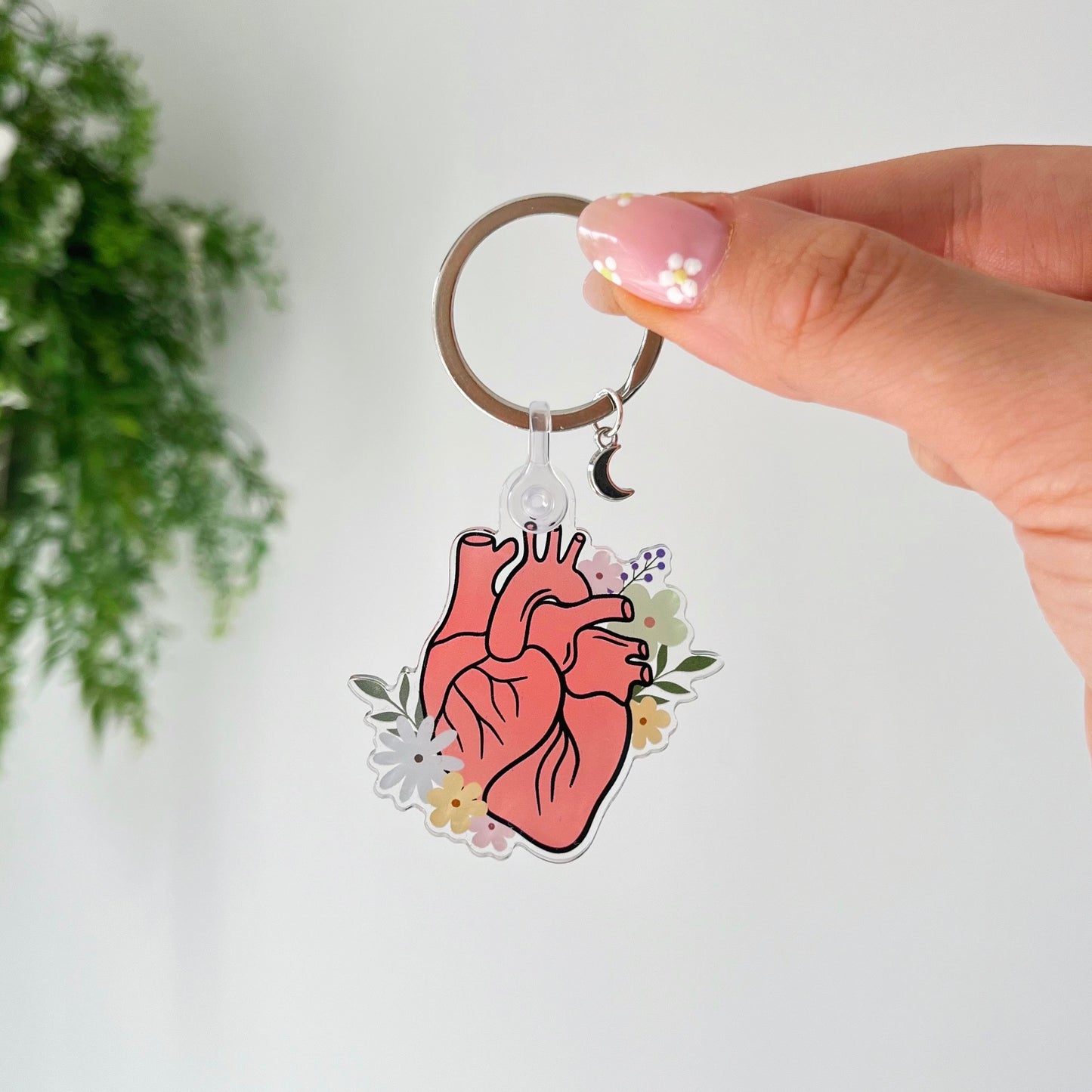 Anatomical Heart Acrylic Keychain