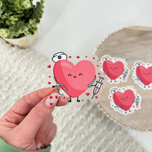 Nurse Valentine Sticker