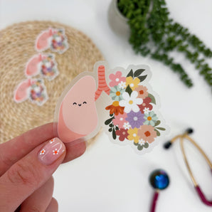 Floral Lung Sticker
