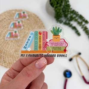 Horror Books Sticker