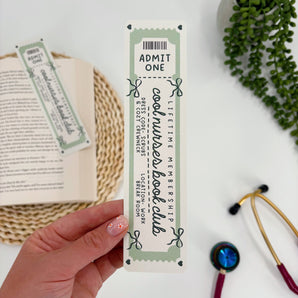 Cool Nurses Book Club Bookmark