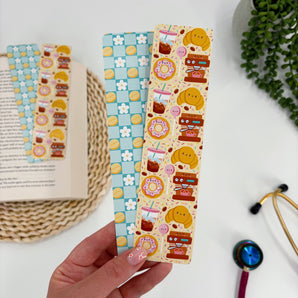 Set of 2 Checkered Cafe Bookmarks