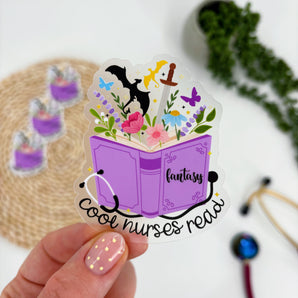 Cool Nurses Read Fantasy Sticker