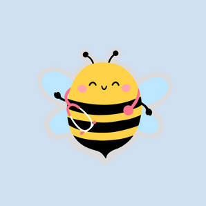 March Bee Sticker