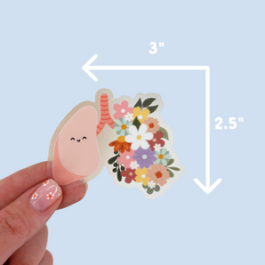 Floral Lung Sticker
