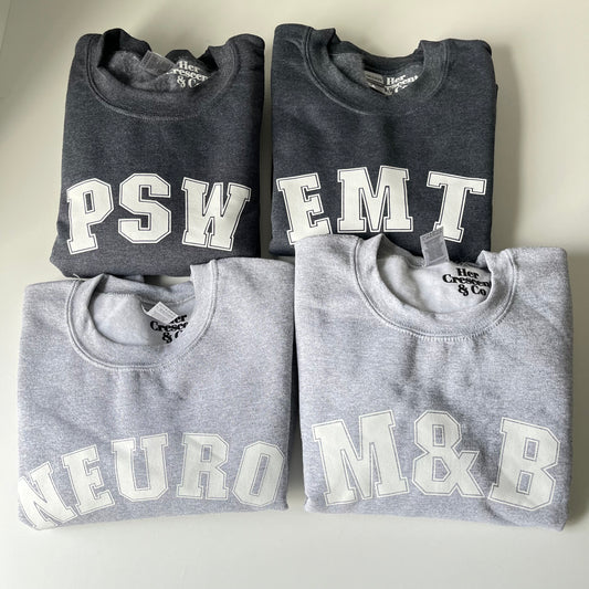 SALE: Varsity Crewnecks