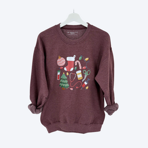 Christmas Nurse Crewneck