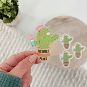 Cactus Nurse Sticker