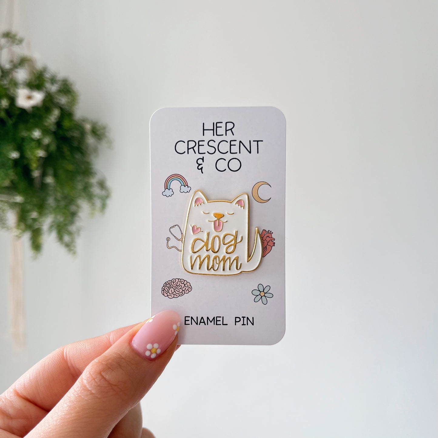 Dog Mom Enamel PIn