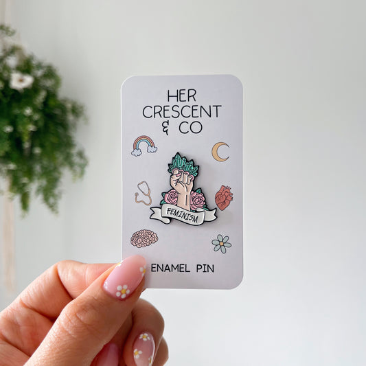 Feminism Enamel Pin