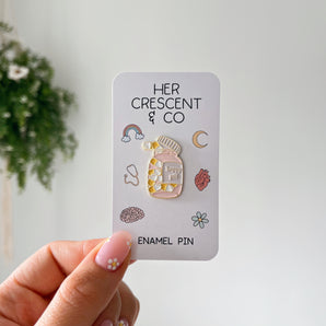 Happy Pill Enamel Pin