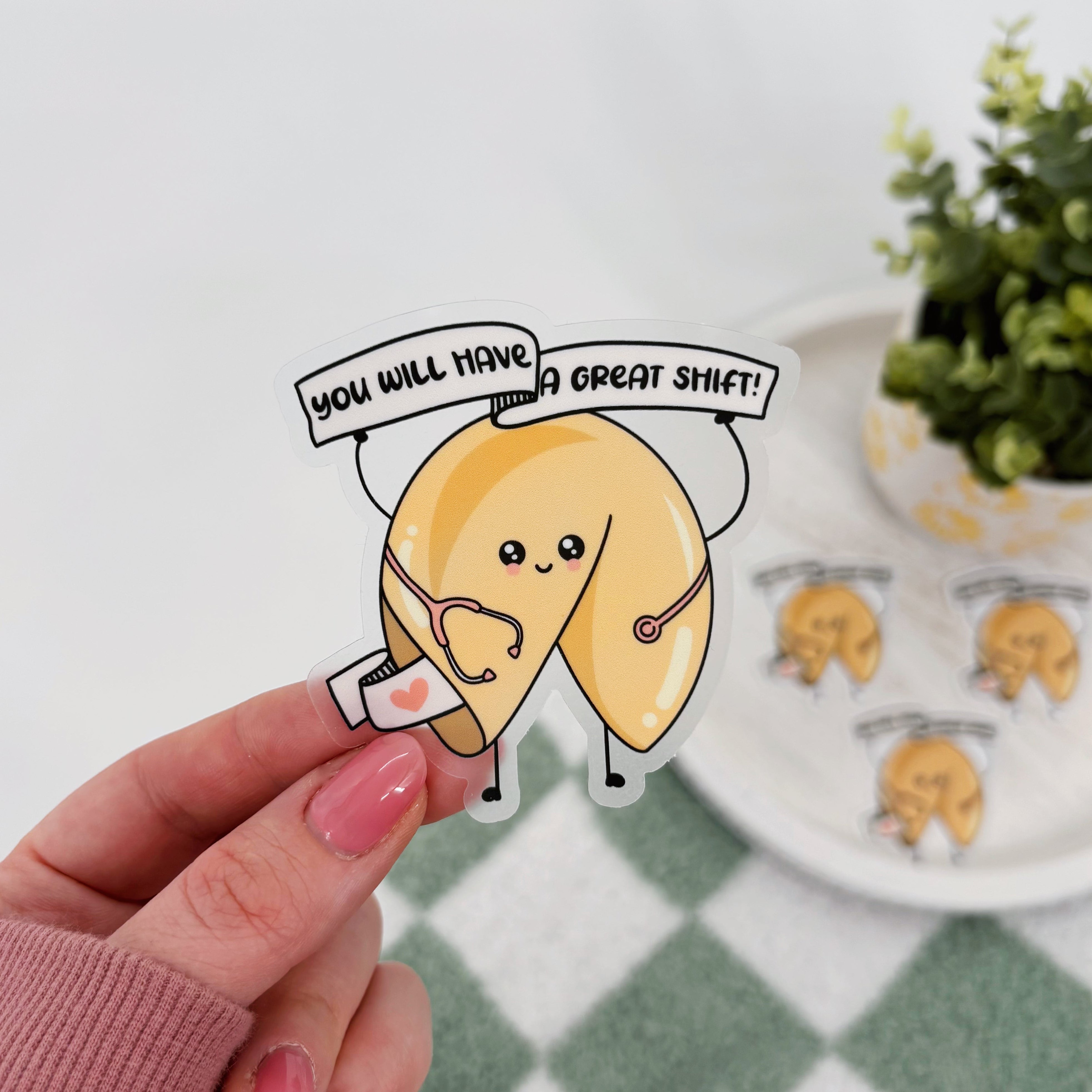 Fortune Sticker Fortune Cookie Sticker – Her Crescent & Co