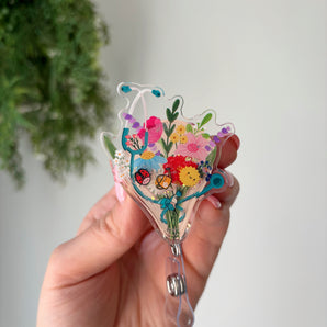 Stethoscope Bouquet Badge Reel