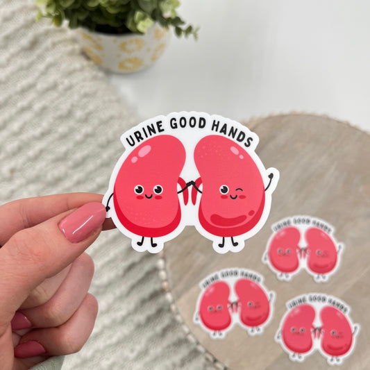 Urine Good Hands Sticker